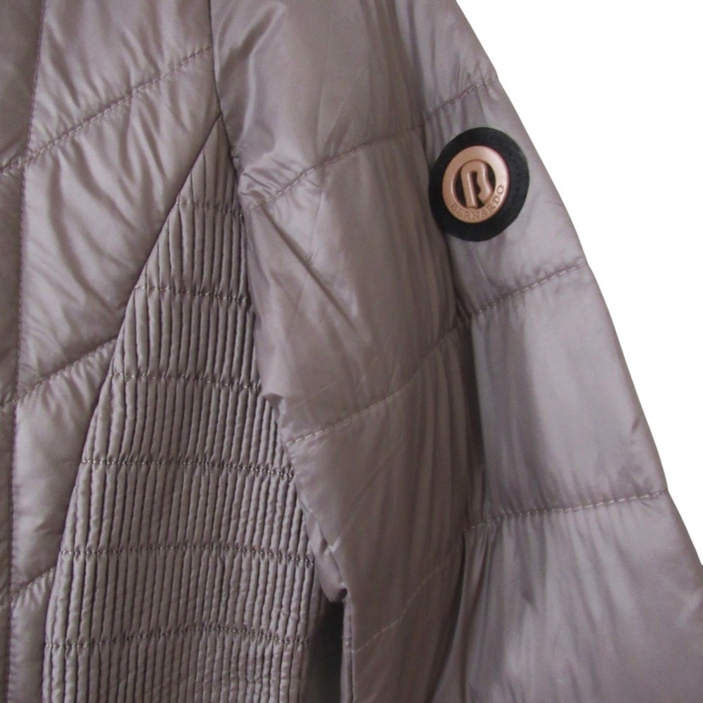 Bernardo Quilted Puffer Coat Jacket Small Primaloft Down Mock Neck FLAW - Picture 5 of 12